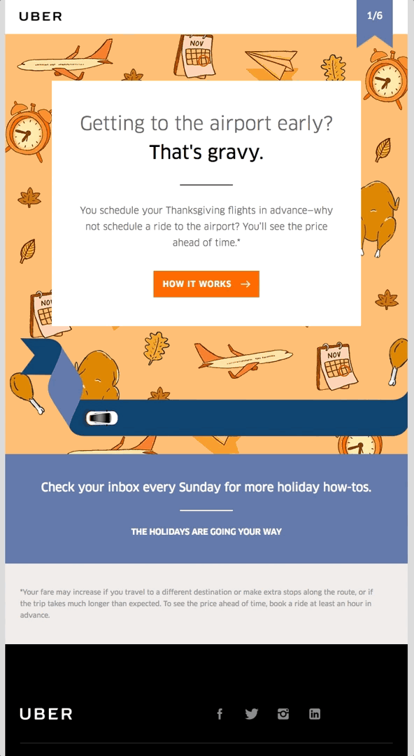 Uber animated email