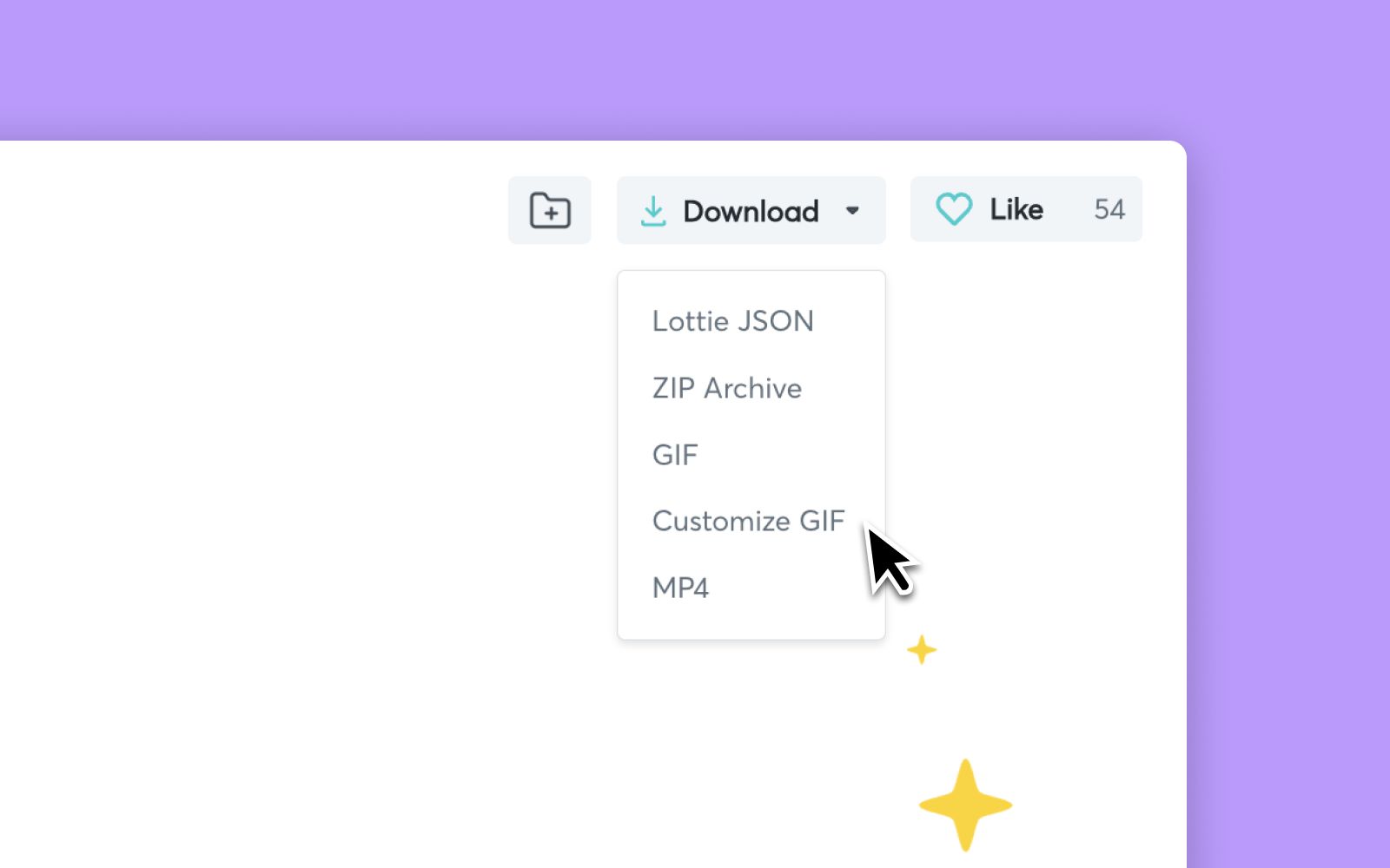 Click Download > Customize GIF