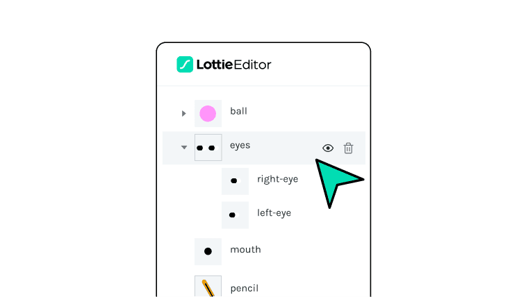 Simplified Lottie Editor